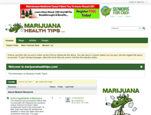 Tablet Screenshot of marijuanahealthtips.com